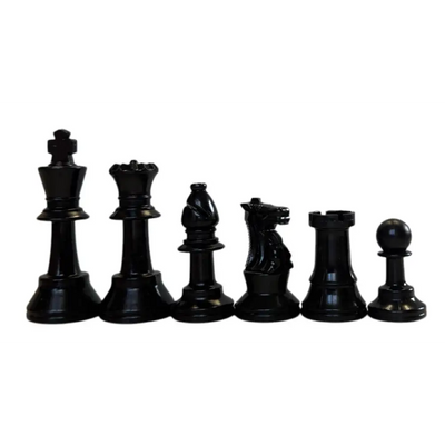 Mini Chess Set - 2 1/2 in.King Plastic Analysis Chess Pieces - Chess Pieces