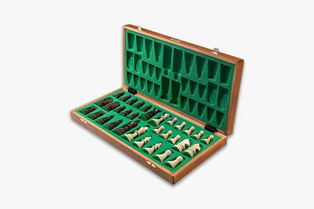 Tournament Chess Set Number 6: Folding Wood board & Pieces