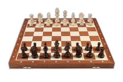 Tournament Chess Set Number 6: Folding Wood board & Pieces
