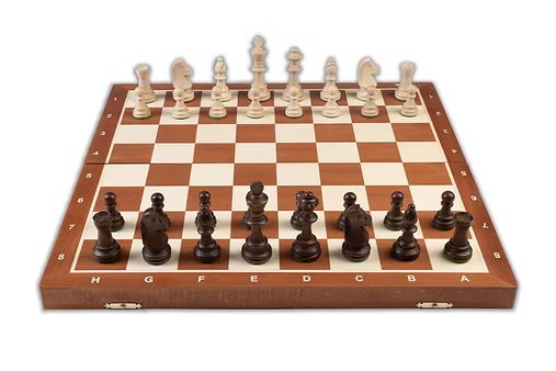 Tournament Folding Wood Chess Set #6, 21" Wood Board