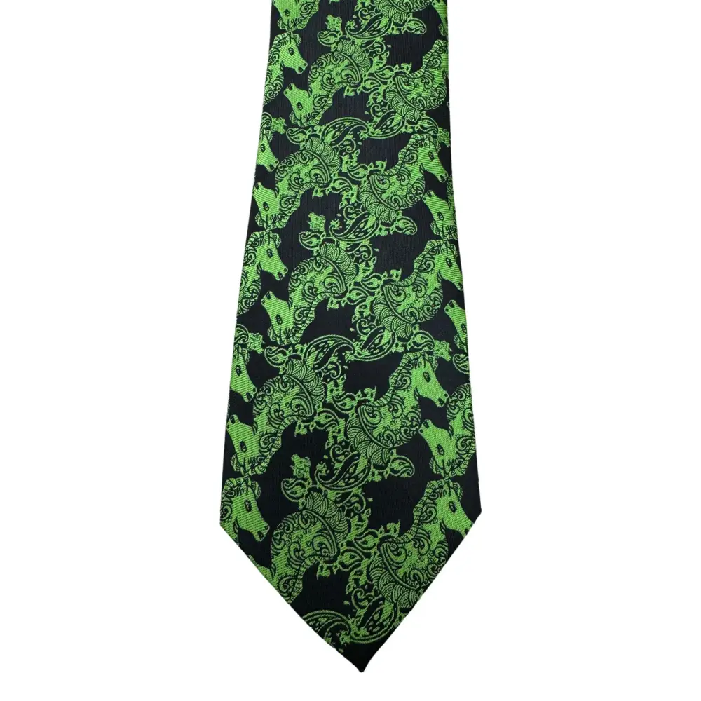 Green Knight Chess Tie