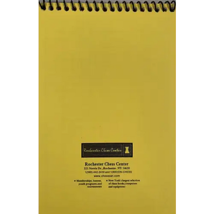 Pawn Power Yellow Softcover Back