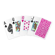 Copag 1546 Single Deck Bridge Size Jumbo Index Pink Playing Cards - Chess Gorilla Store
