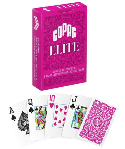 Copag 1546 Single Deck Bridge Size Jumbo Index Pink Playing Cards - Chess Gorilla Store