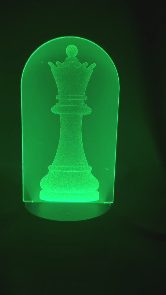 Chess Queen Nite Light - Crystal Pearl