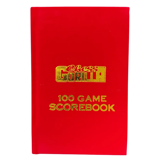 Red Velour Hardcover Chess Gorilla Scorebook