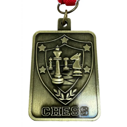 Shield Chess Medal Gold award