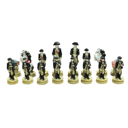 The Revolutionary War Resin Theme Chess Pieces