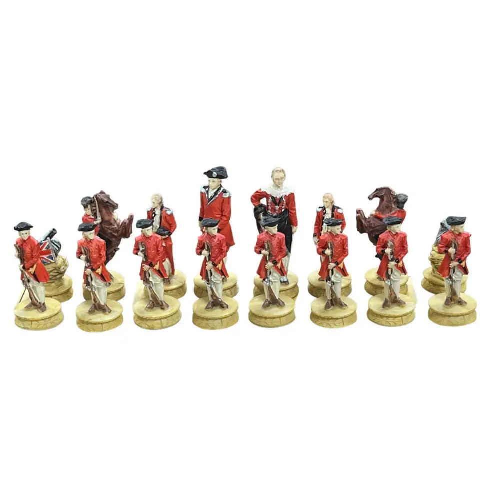 The Revolutionary War Resin Theme Chess Pieces
