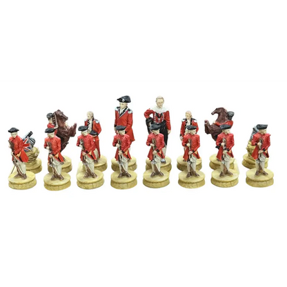 The Revolutionary War Resin Theme Chess Pieces