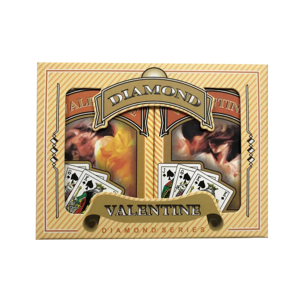 Valentine Bridge Playing Cards - Ace 100% Plastic - French Index