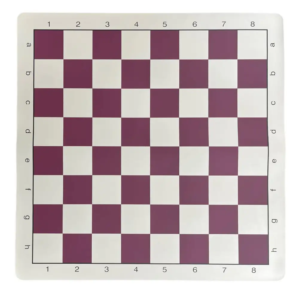 Burgundy Vinyl Chess Board
