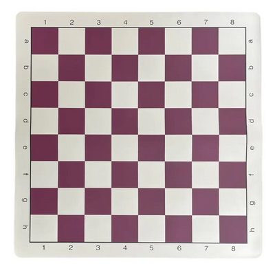 Burgundy Vinyl Chess Board