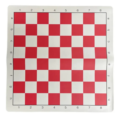 Red Vinyl Chess Board