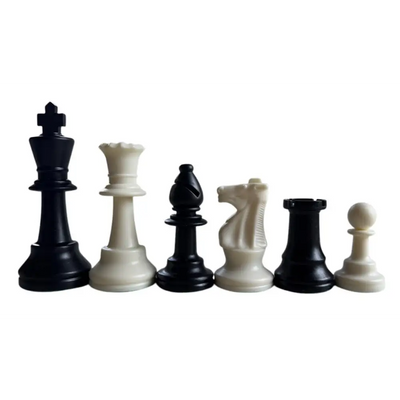 Weighted Club Special Plastic Chess Set - Gloss Finish - Chess Pieces