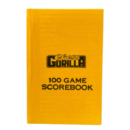 Yellow Velour Chess Gorilla Hardcover Scorebook