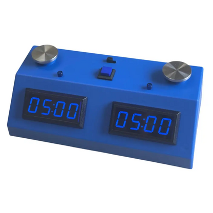 Z Mart Fun ZMF-II Digital Chess Clock - Blue_Case_Blue_Display - Chess Clock