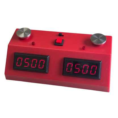 Z Mart Chess Clock Red Case Red Display